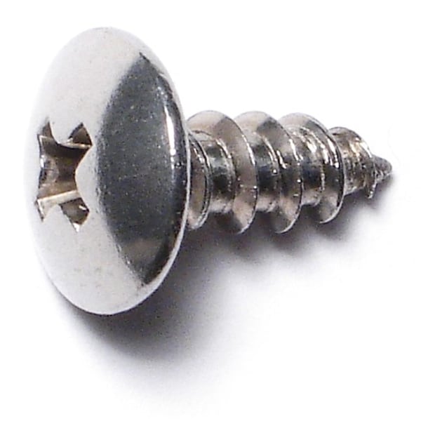 Midwest Fastener Sheet Metal Screw, #10 x 1/2 in, 18-8 Stainless Steel Truss Head Phillips Drive, 30 PK 33961 - main